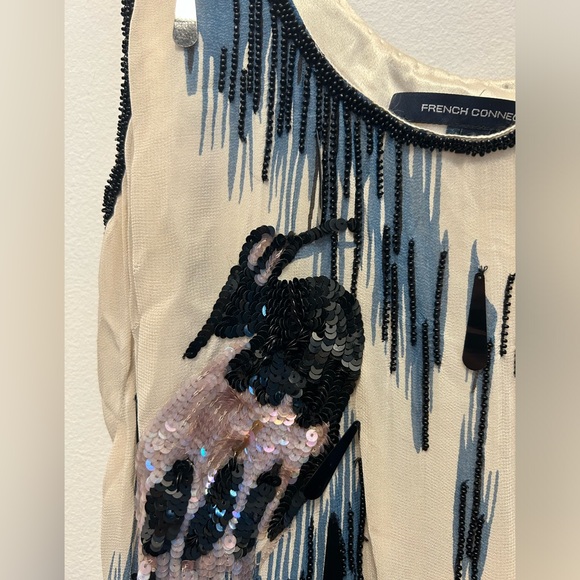 Beaded French Connection 20s dress - Picture 4 of 6